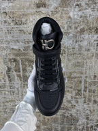 Ferragamo Embossed High-Top Sneakers