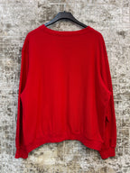Chemise Lacoste Red Piqué Sweatshirt