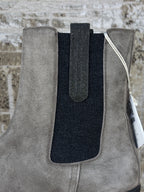 Brunello Cucinelli Gray Suede Chelsea Boots