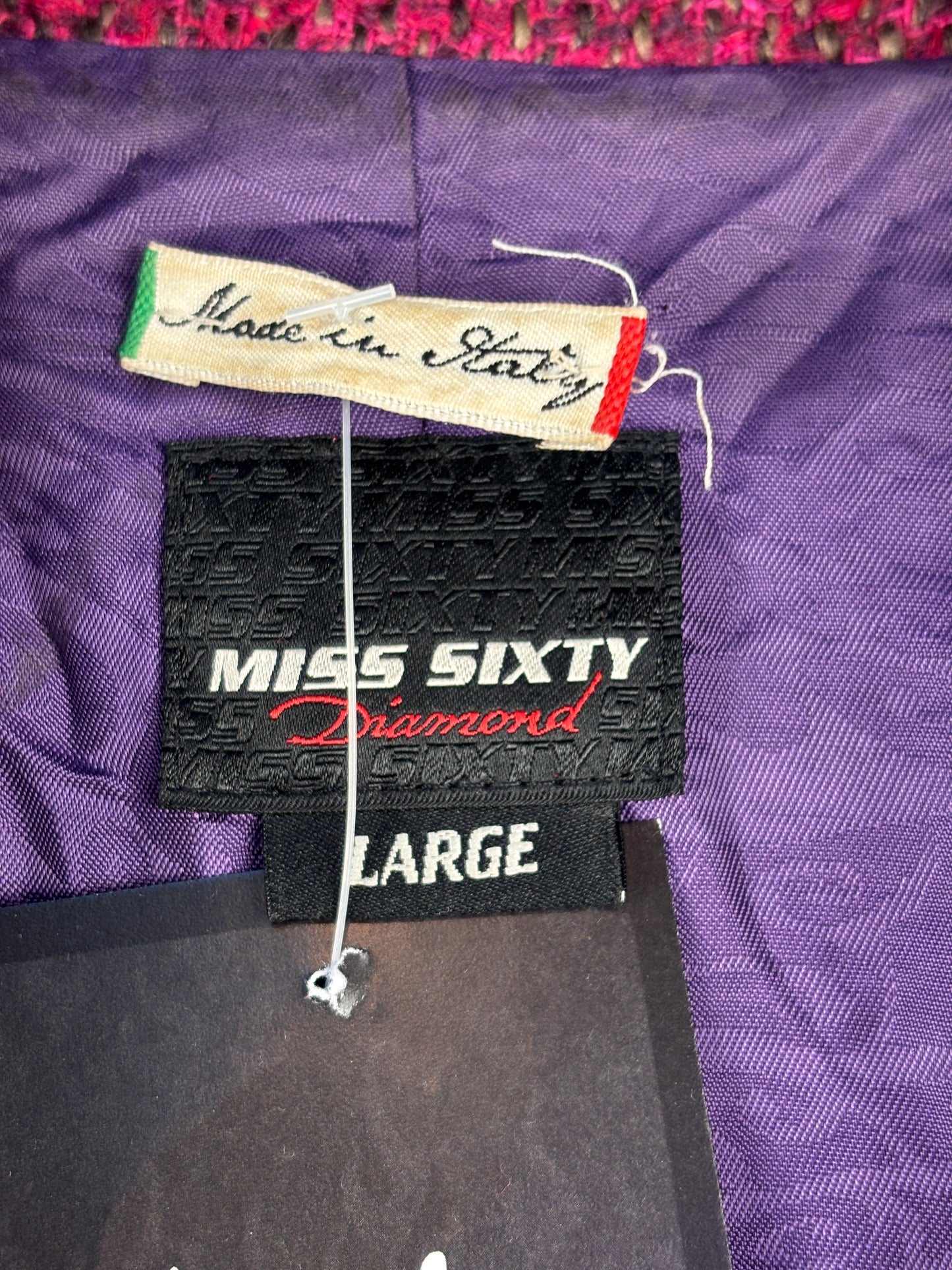 Women's Vintage Y2K Miss Sixty Pinkish Wool Coat