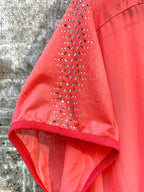 Picca's Coral Leopard Ombre Maxi Dress