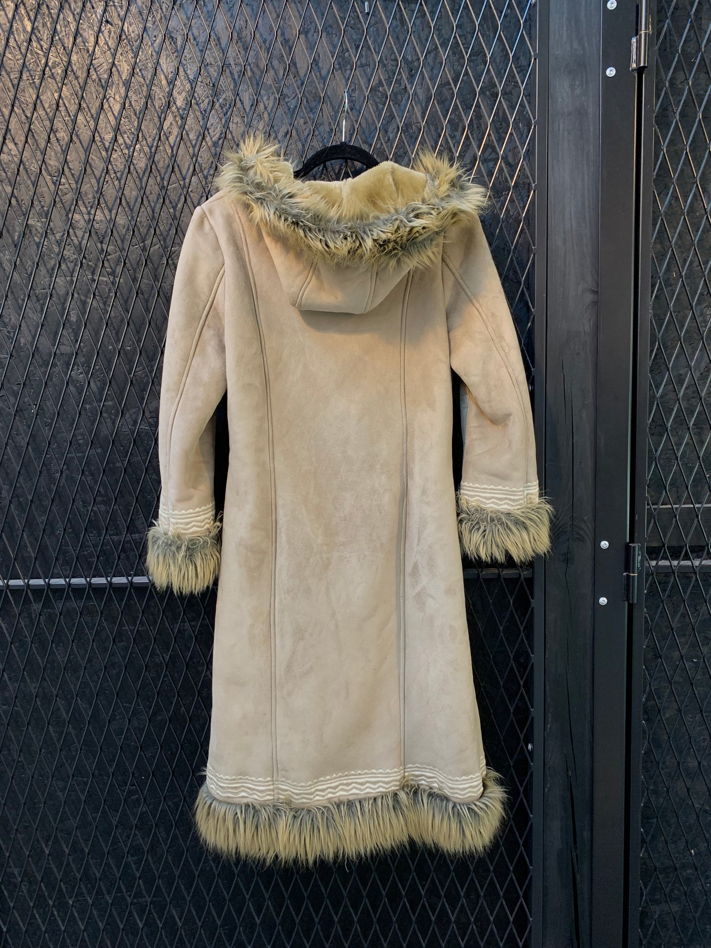 Womens Y2K Fur Coat