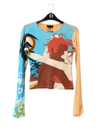 Custo Barcelona Y2K Surfer Graphic Long Sleeve