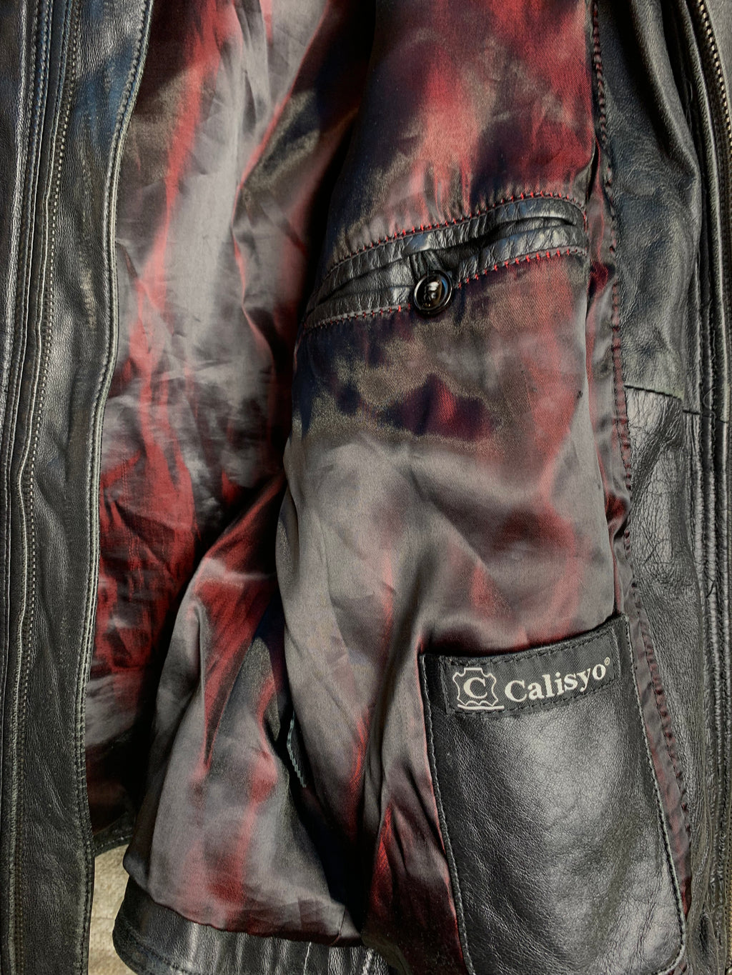 Calisyo Lambskin Leather Biker Jacket