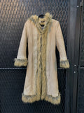 Womens Y2K Fur Coat