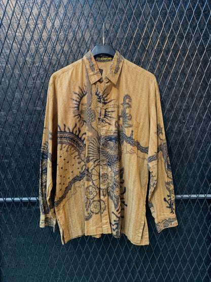 Vintage Arjuna Weda Men’s XL Batik Button-Up Shirt