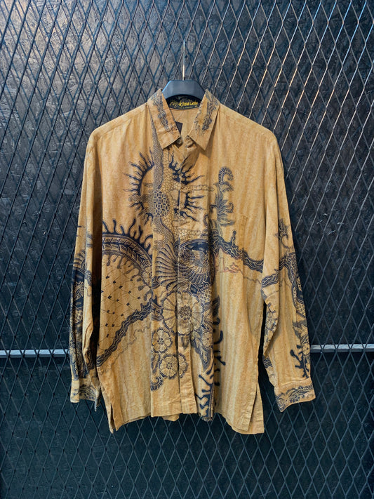 Vintage Arjuna Weda Men’s XL Batik Button-Up Shirt