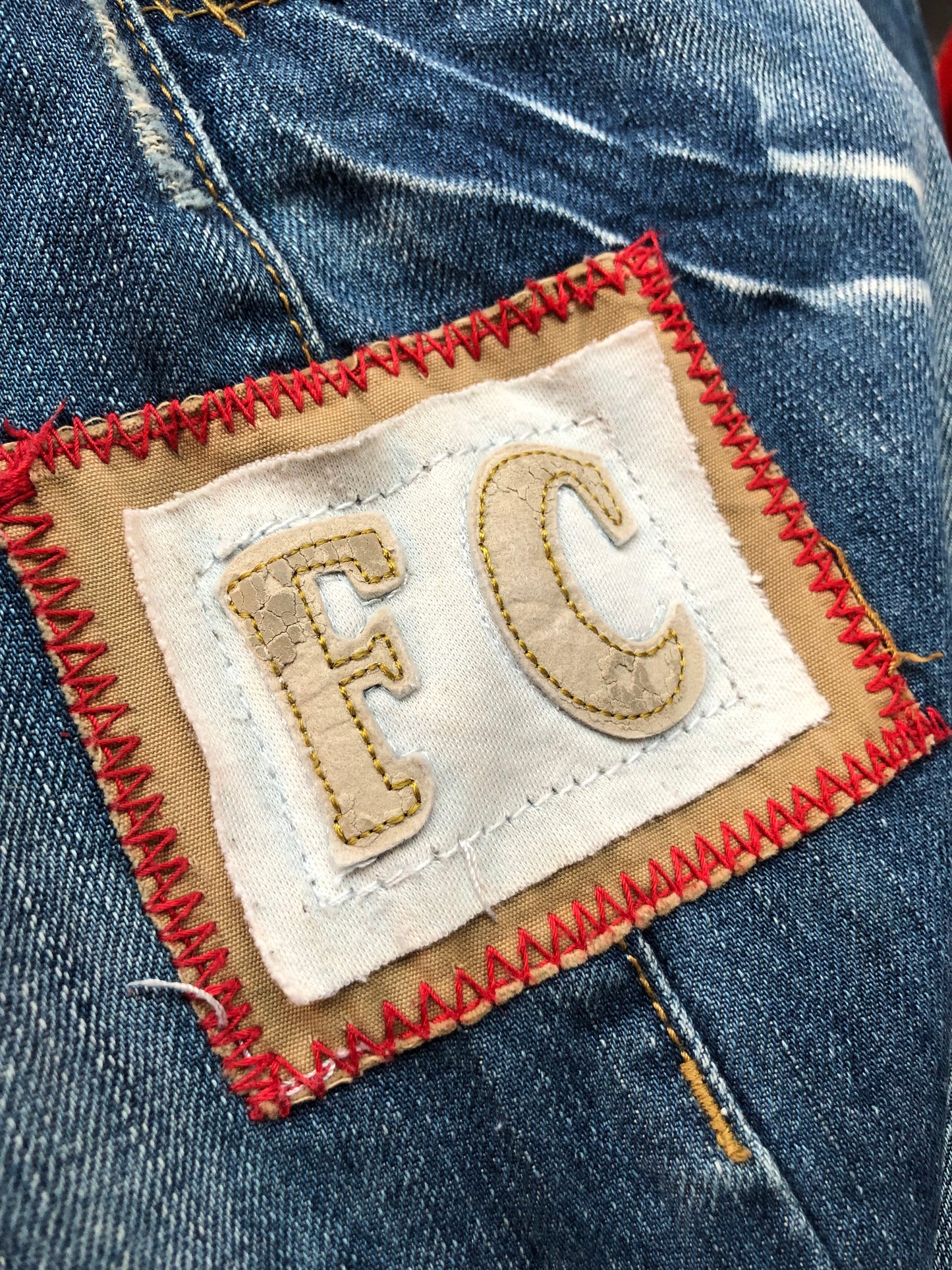 Vintage FC Embroidered Jeans