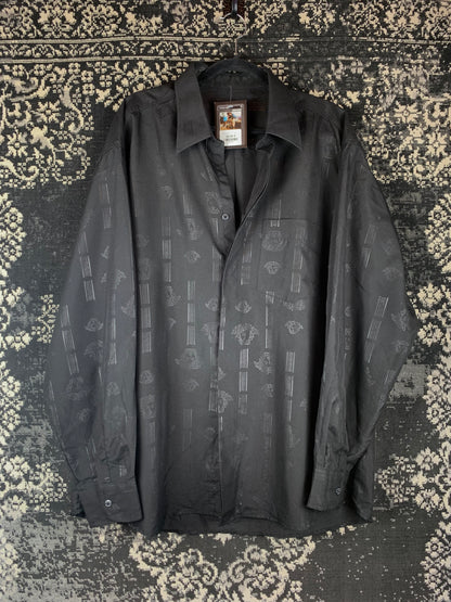 Vintage Versace Jeans Couture Black Button Up Shirt