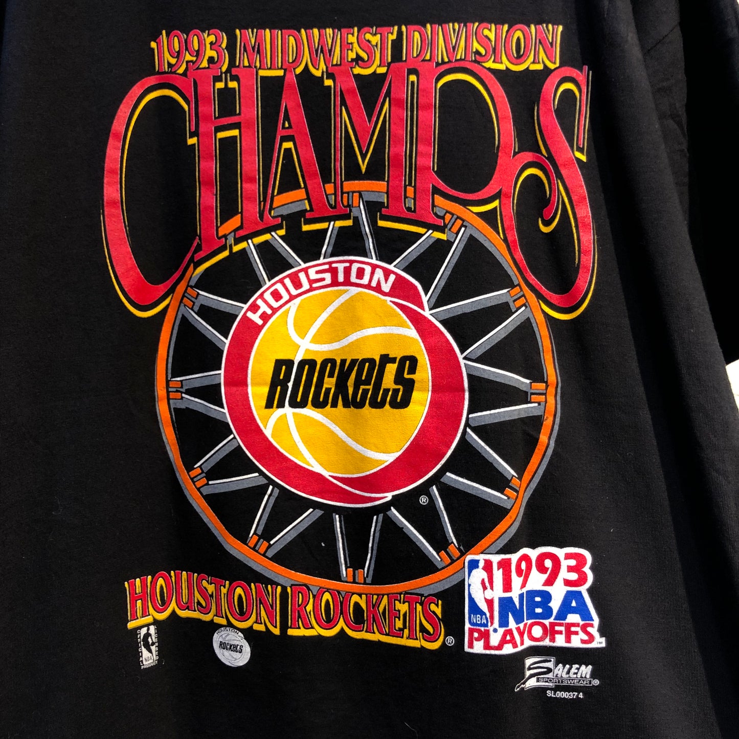 Vintage 1993 Houston Rockets NBA Playoffs T-Shirt