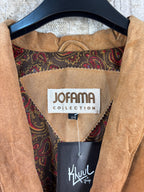 Men's Vintage Jofama Brown Suede Leather Jacket