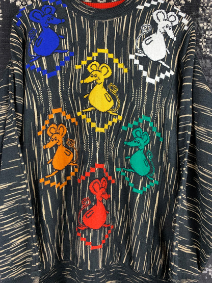 Mens Vintage Carlo Colucci Knitted Sweatshirt