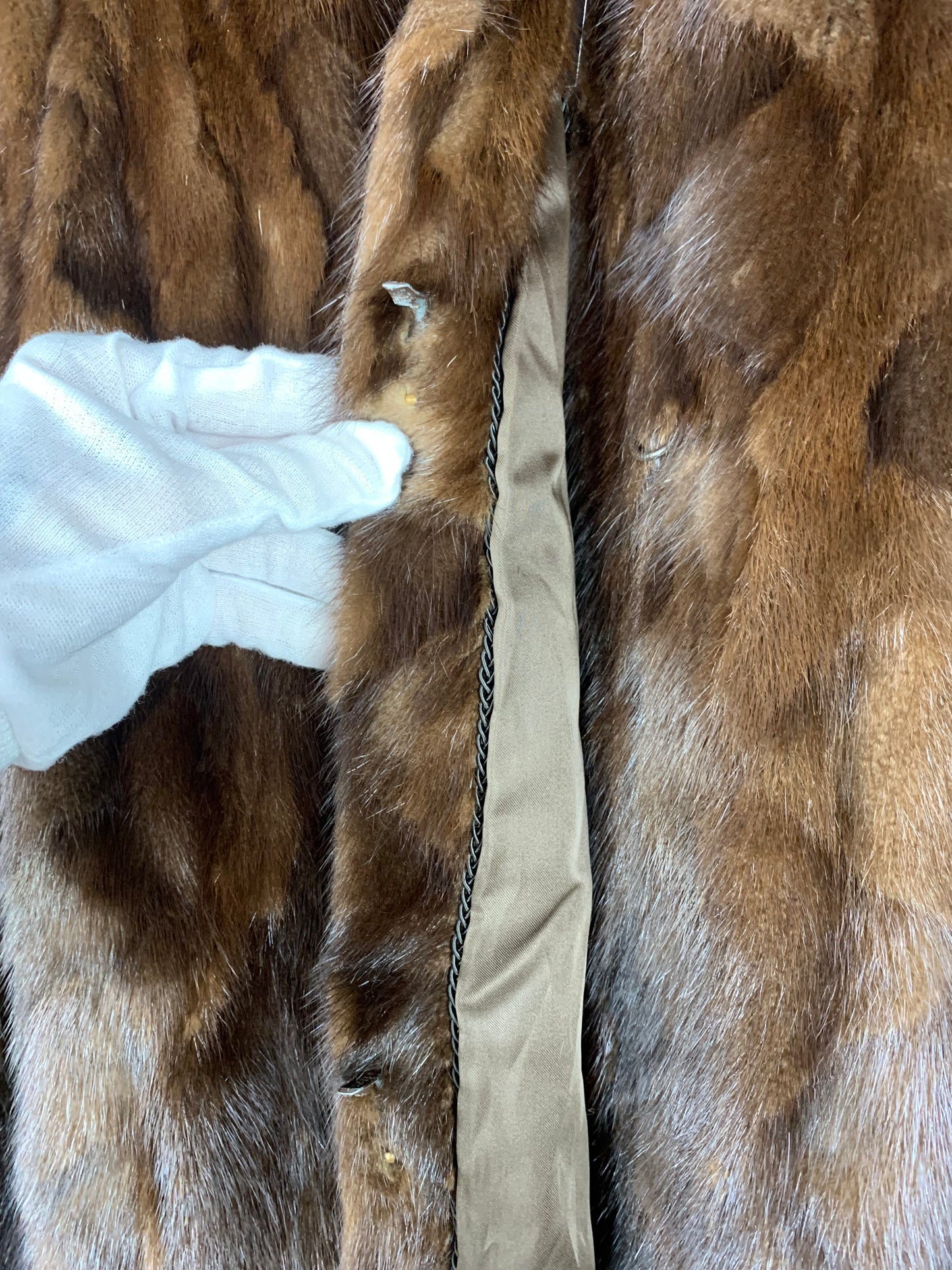 Vintage Full-Length Brown Mink Fur Coat