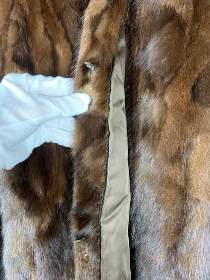 Vintage Full-Length Brown Mink Fur Coat