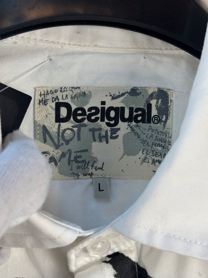 Vintage Graphic Desigual Button Up Shirt