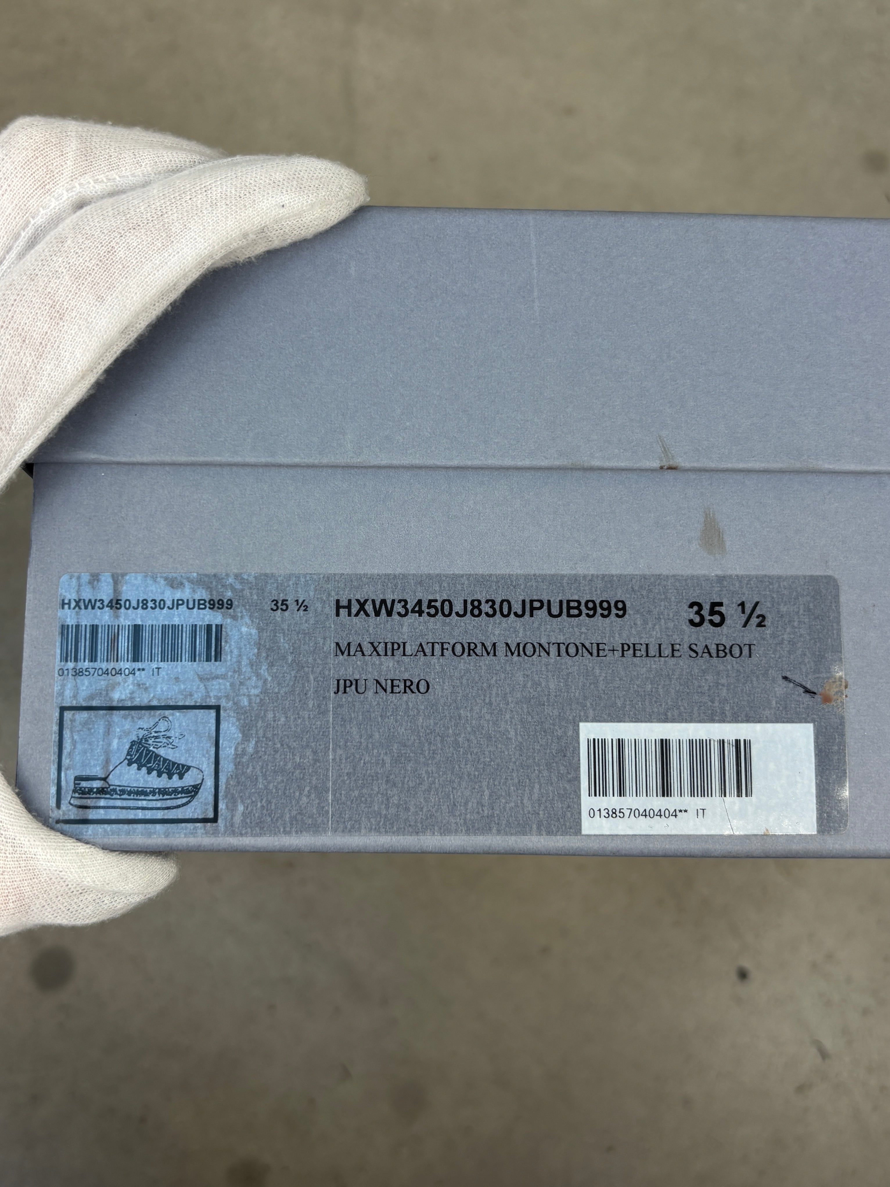 Hogan H466 Platform Lace Up Mules
