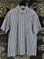 Vintage Polo Ralph Lauren Striped Button Up Short Sleeve Shirt