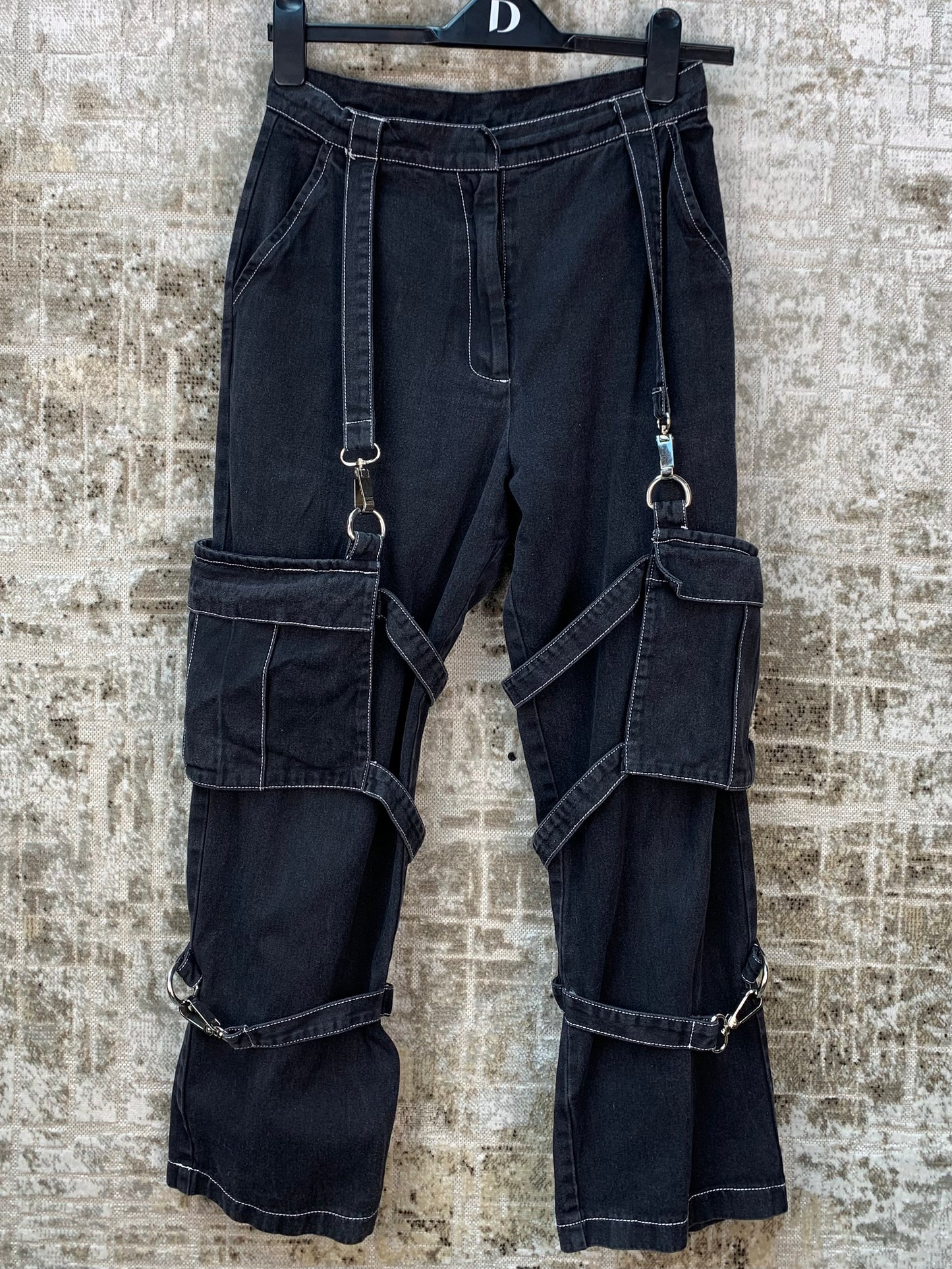 Womens The Ragged Priest Black Cargo Pants