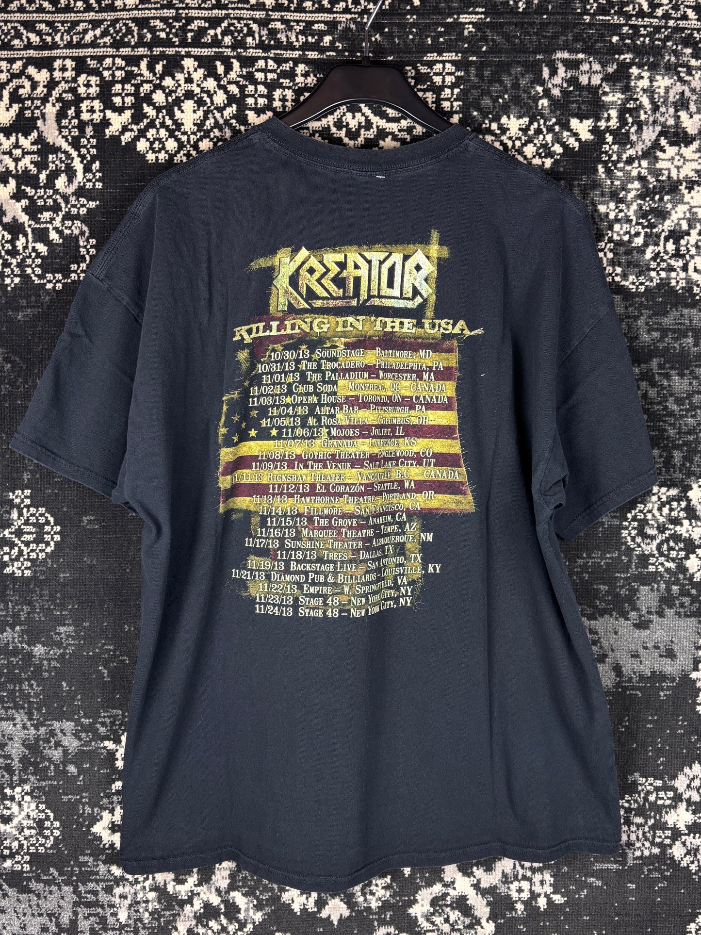 Kreator Killing In the USA 2013 Tour T-Shirt