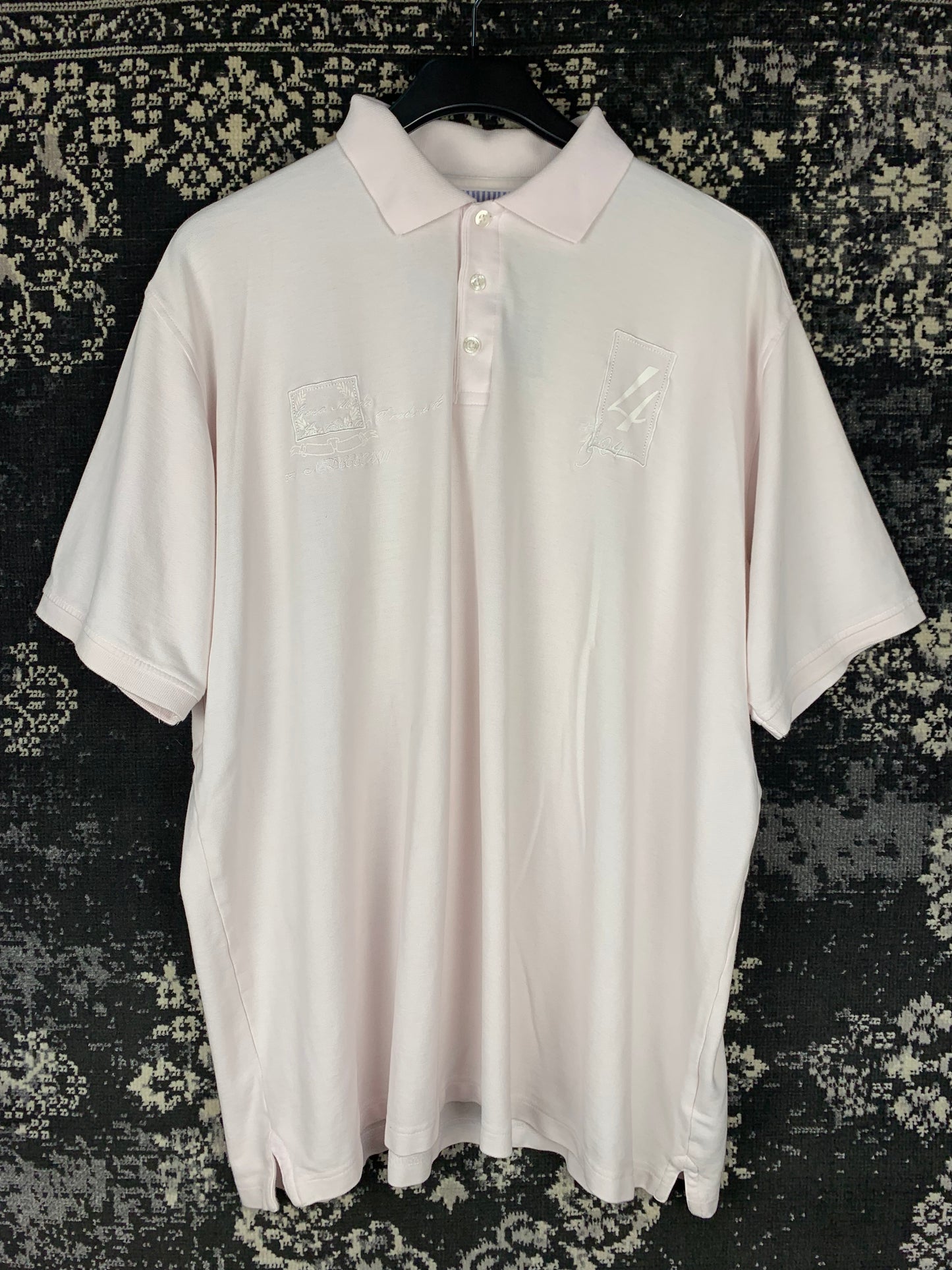 Men's White Y2K Polo Shirt by Casa Moda