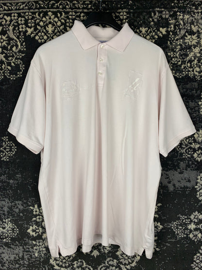 Men's White Y2K Polo Shirt by Casa Moda