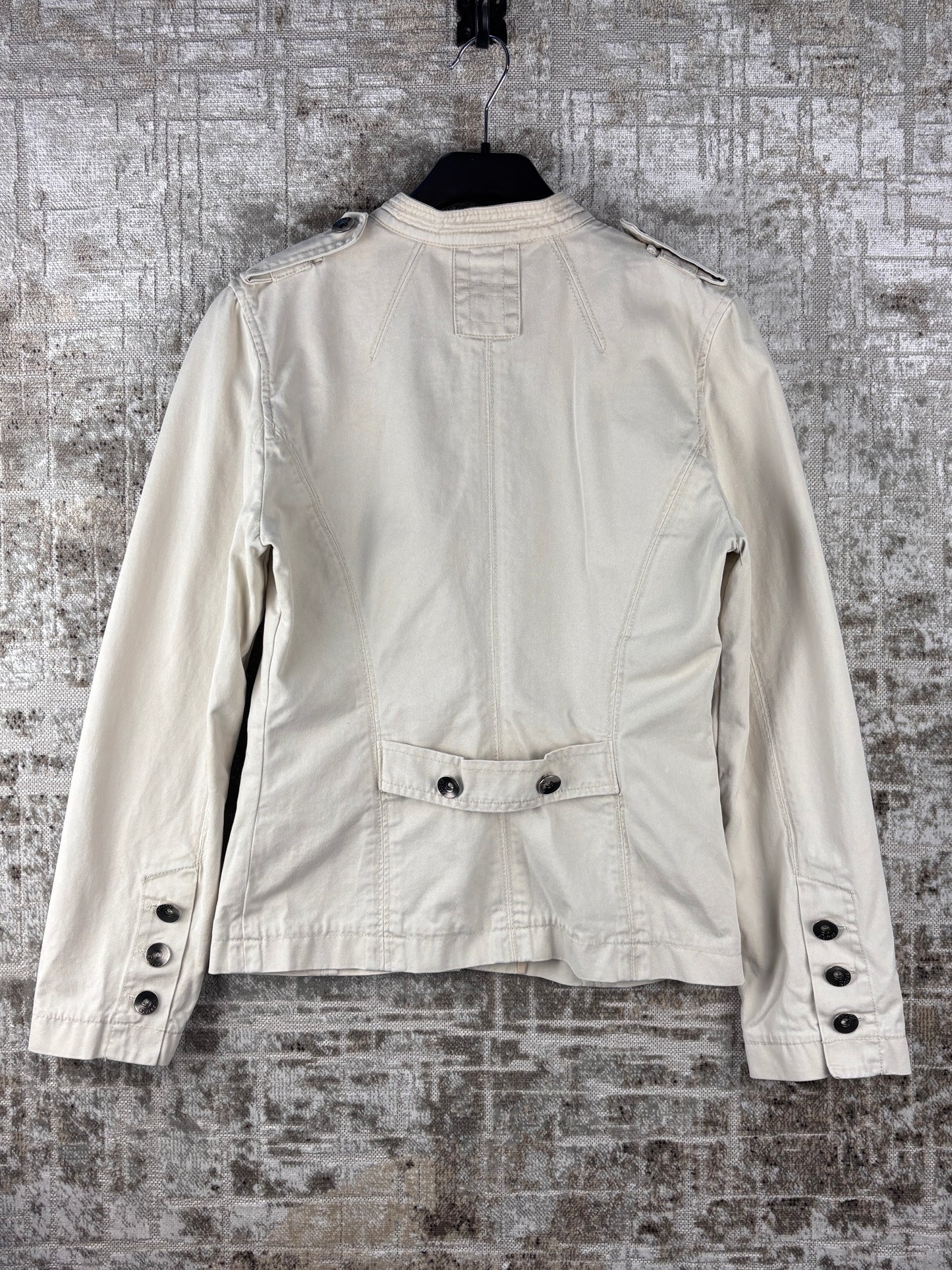 Women Vintage Refree Creamy White Light Jacket