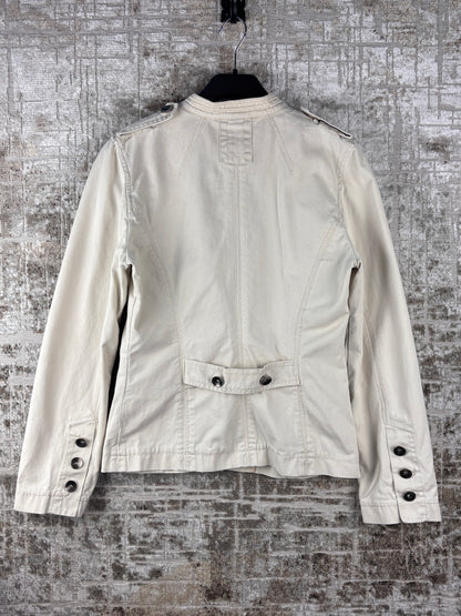 Women Vintage Refree Creamy White Light Jacket