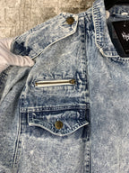 SMITHY'S Mens Light Washed Jean Jacket