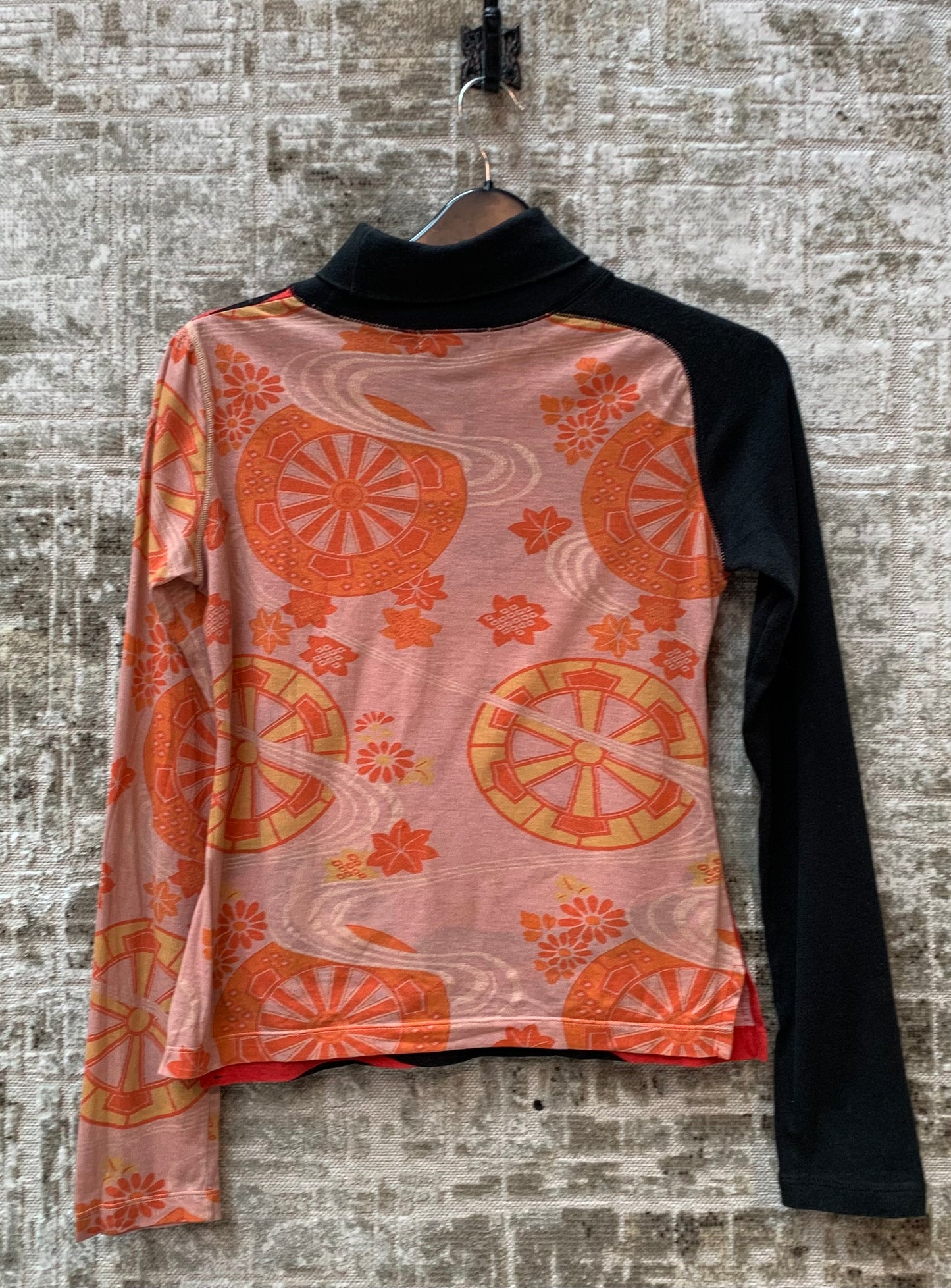Custo Barcelona Y2K Graphic Turtleneck Top