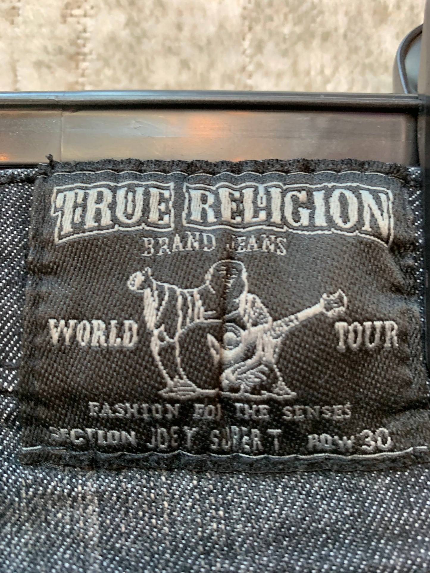 True Religion Rhinestone Straight Jeans
