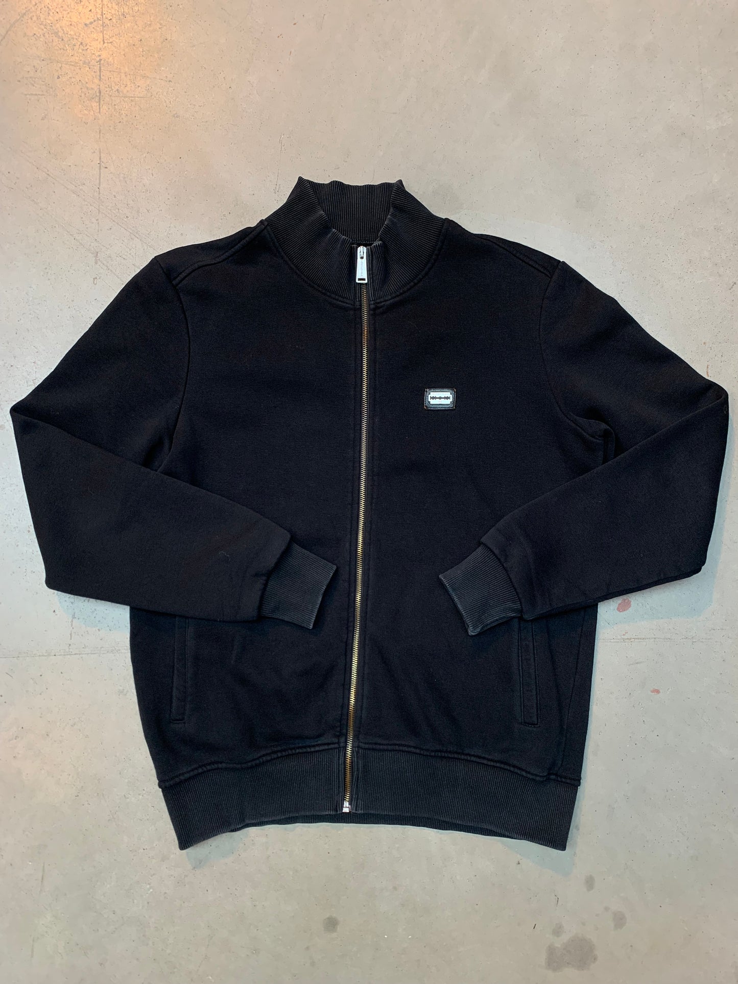 Y2K Philipp Plein Black Zip-Up Hoodie