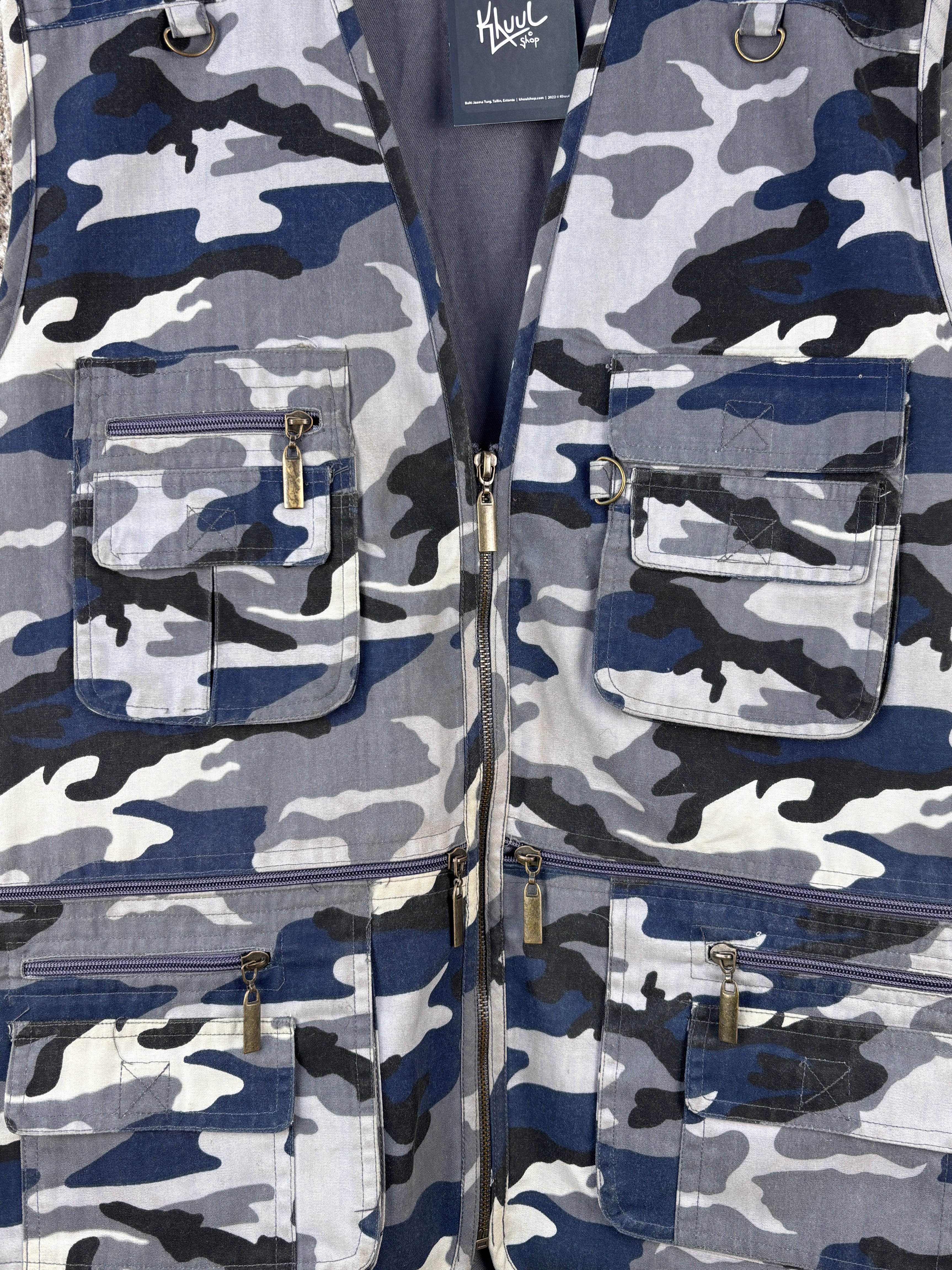 Mens Vintage Linfeng Camouflage Utility Vest