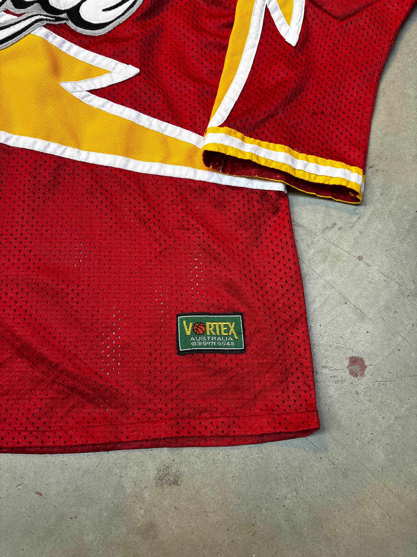 Rhinos SMOLLY 13 Red, White and Yellow Jersey