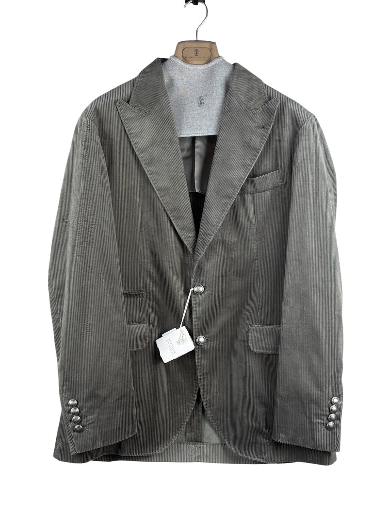 Brunello Cucinelli Corduroy Grey Blazer