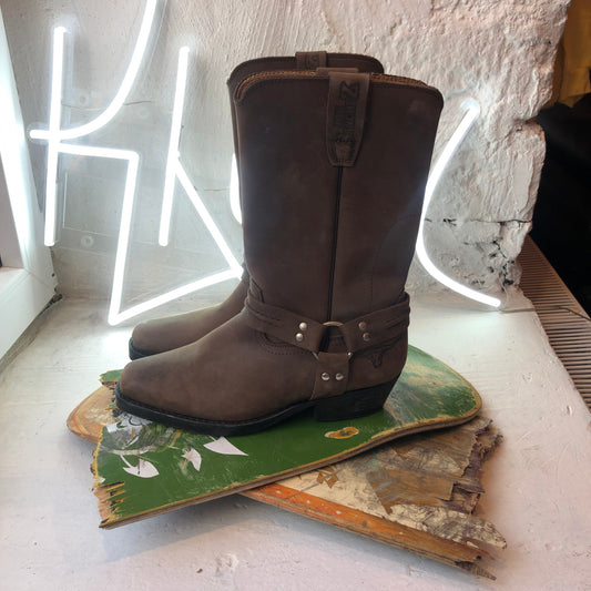 Vintage Suade Cowboy Boots