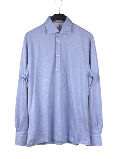 Brunello Cucinelli Long-Sleeve Polo Shirt