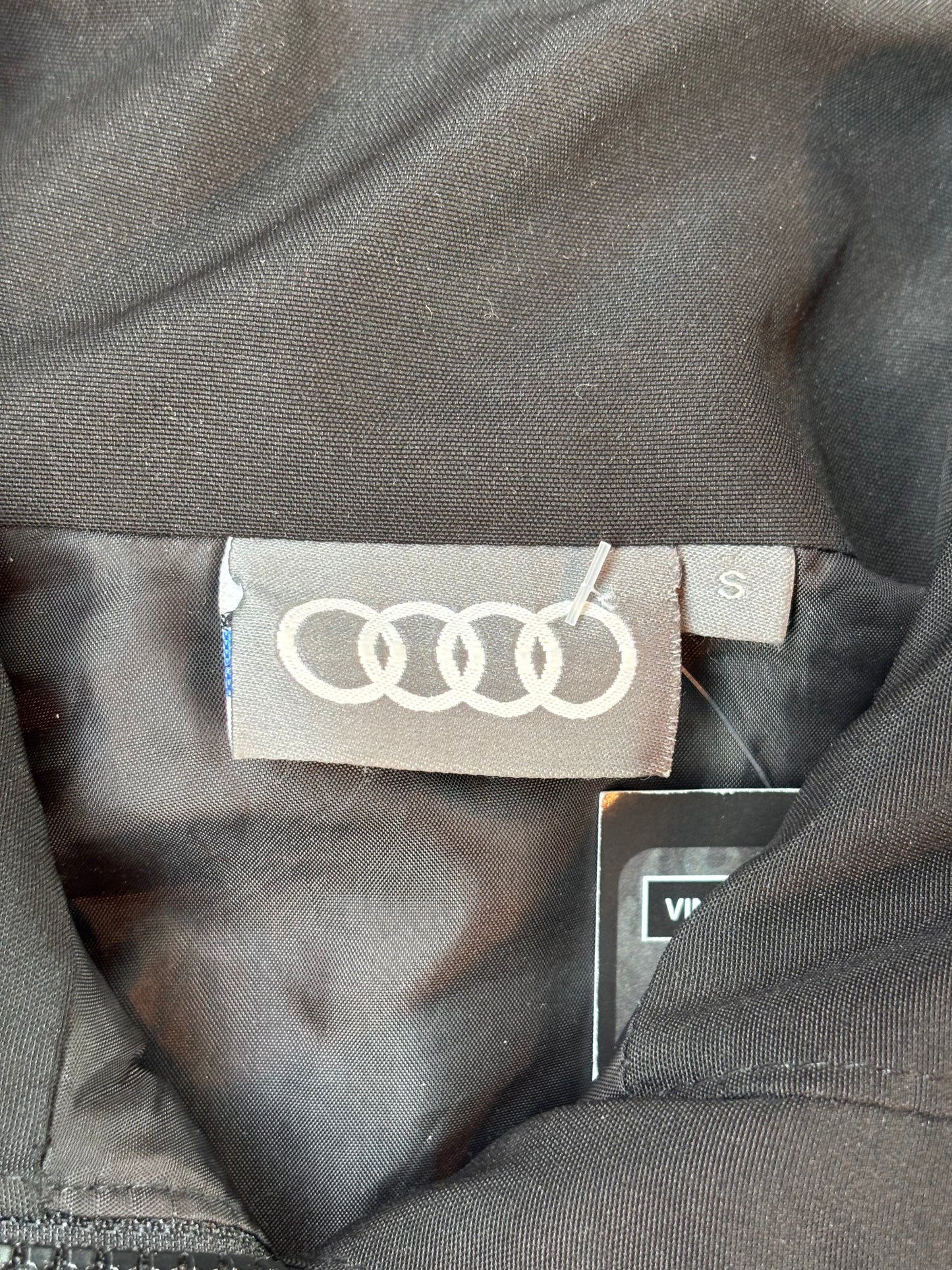 Audi Black Quilted Zip Up Jacket