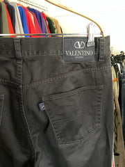 Vintage Valentino Jeans Black Mens 36 Luxury Zipp Up