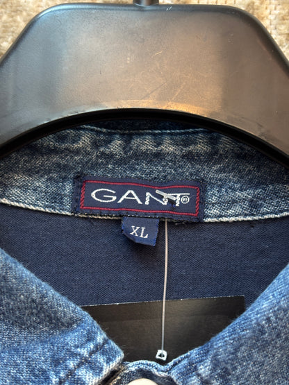 Gant U.S.A. Striped Denim Collar Rugby Polo