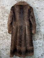 Vintage Long Beaver Fur Coat