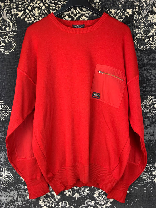 Men’s Red Paul & Shark Yachting Knit Sweatshirt