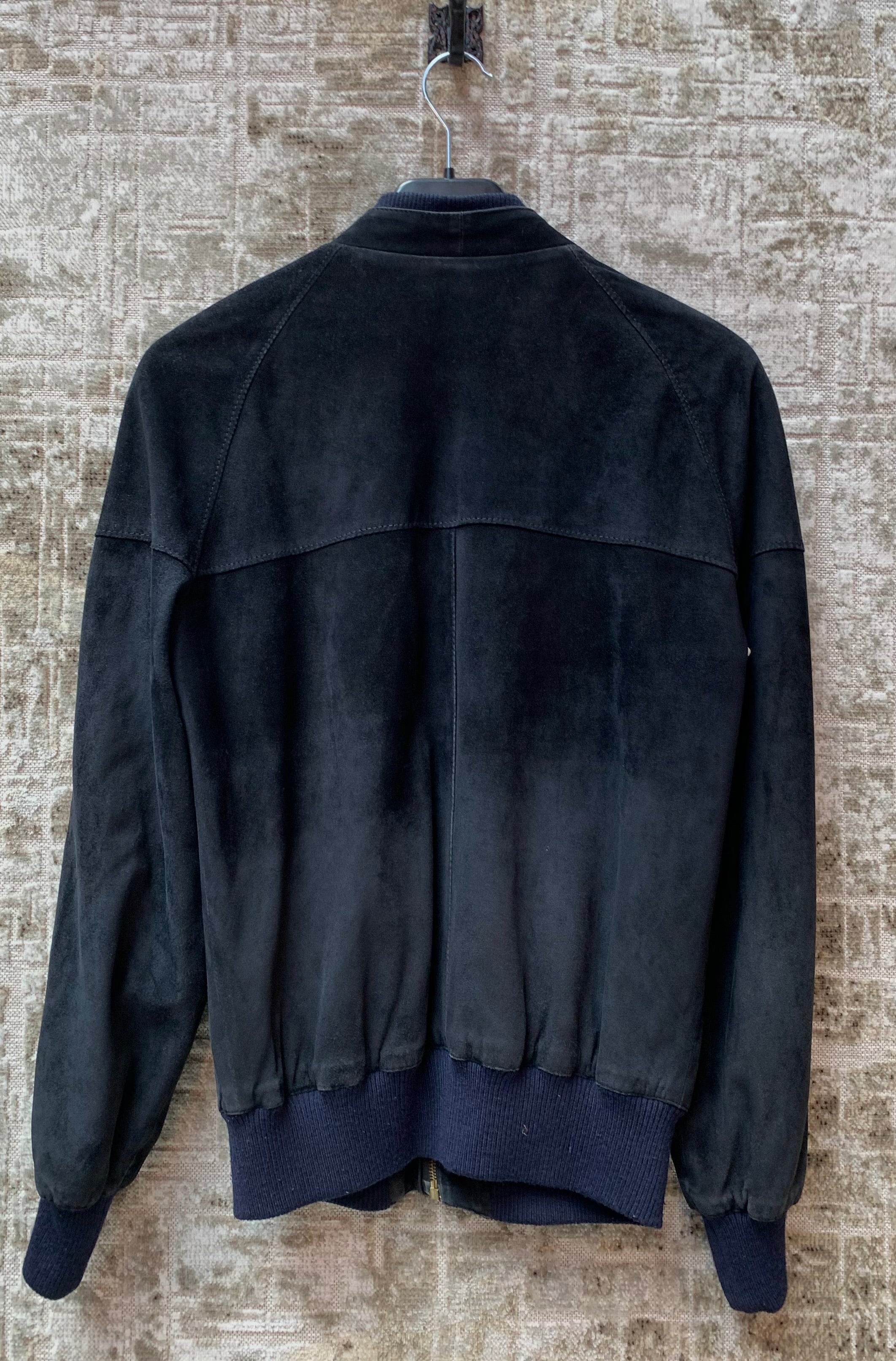 Leonardo Suede Bomber Jacket
