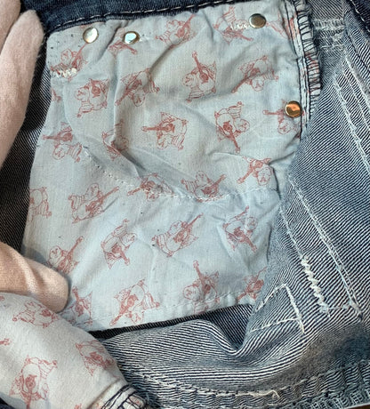 True Religion Joey Super T Rhinestone Jeans