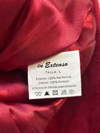in Extenso Red Suede Zip Jacket
