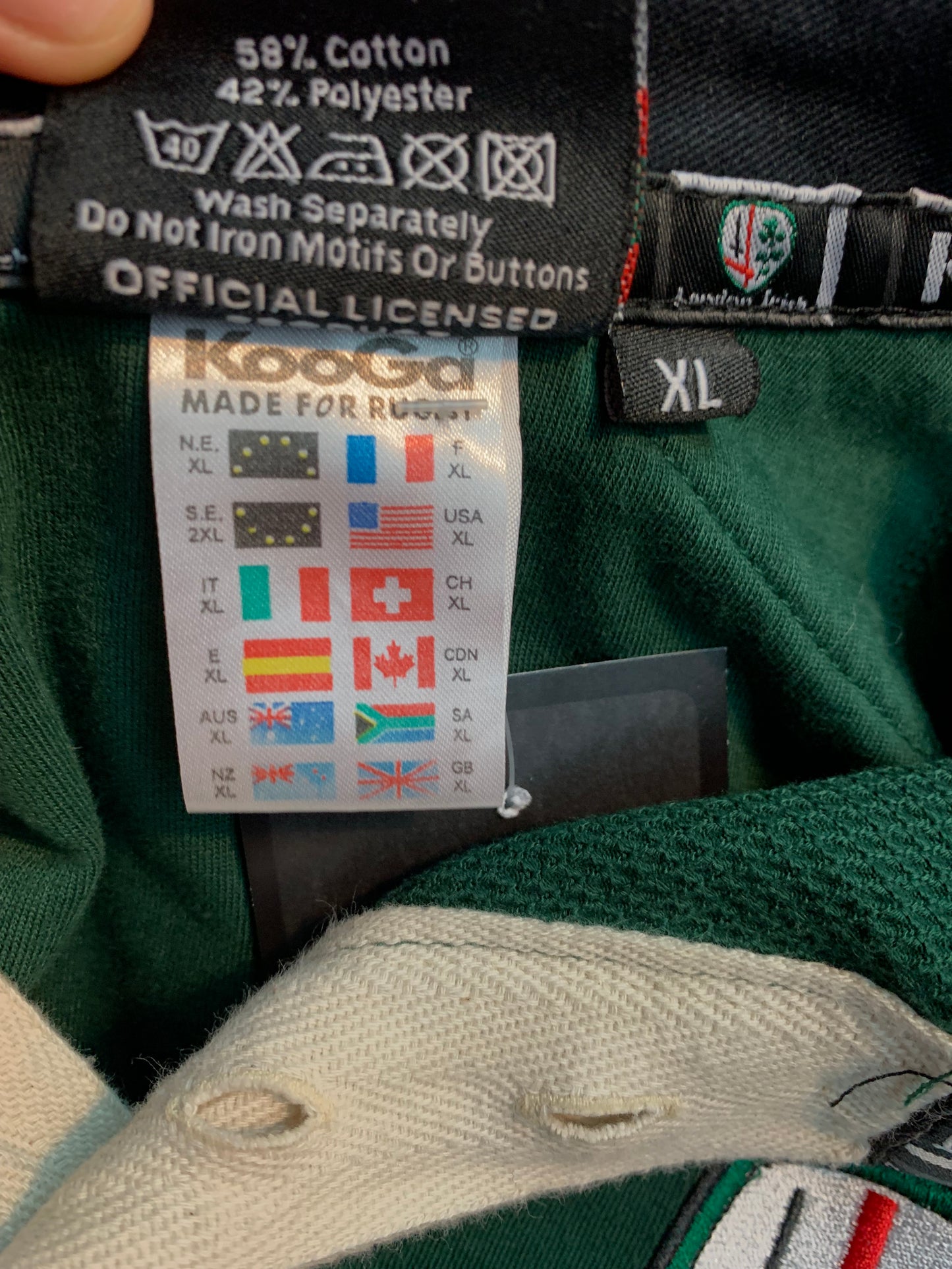 Men's Vintage Kooga London Irish Rugby Shirt