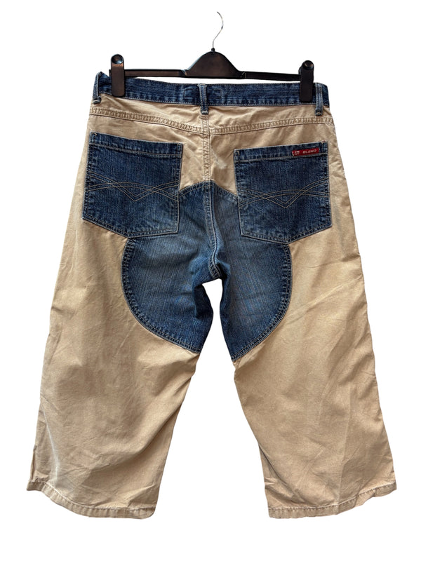 Men's Vintage Blue Beige Blend of America Denim Jorts