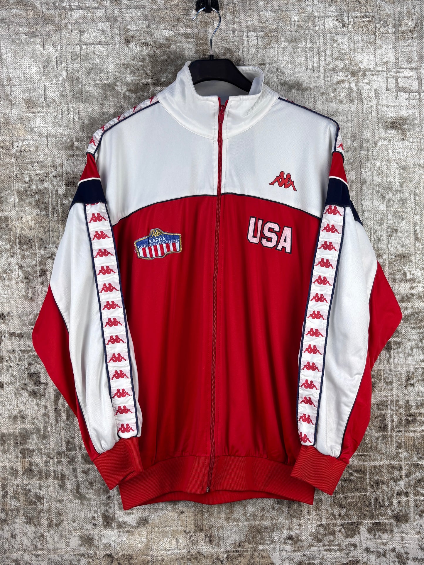 Mens Vintage 80s Kappa USA Track Jacket