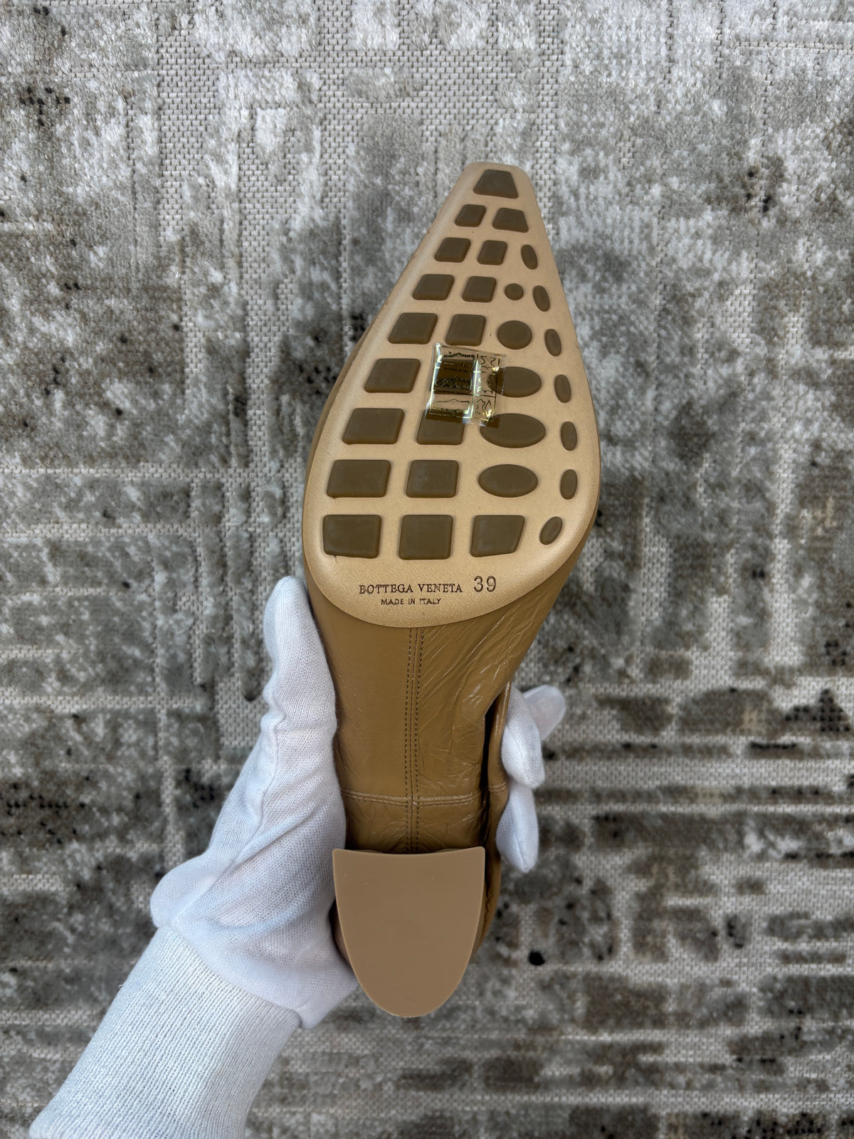 Bottega Veneta 75MM Fudge Brown Almond Pumps