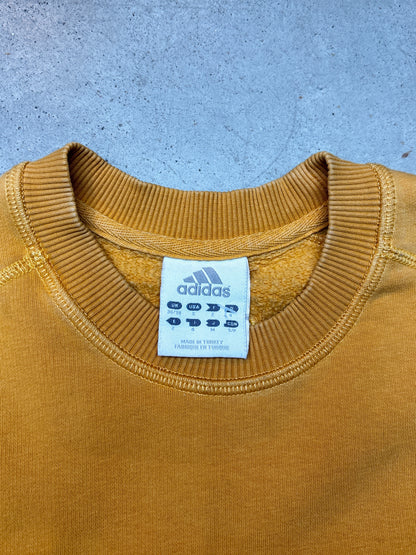 Adidas Mustard Yellow Classic Crewneck Sweatshirt