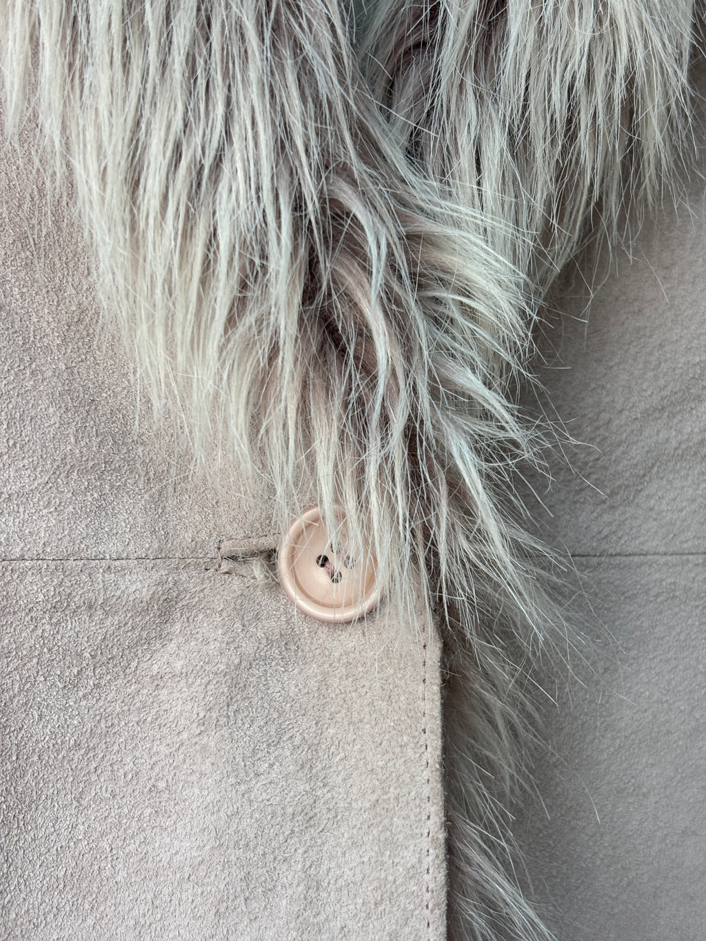 TodaysWoman Y2K Penny Lane Faux Fur Trim Jacket